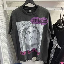 Mens T-shirts 2023 Sleeve Tee Men Women High Quality Streetwear Hip Hop Fashion T Shirt Hell Star Hellstar Short 066 275