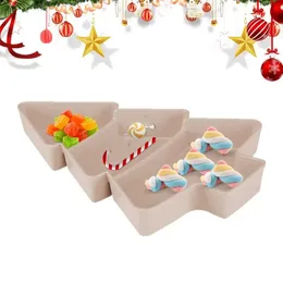 접시 접시 크리스마스 트리 모양의 거실 사탕 간식 너트 스낵 트레이 홈 부엌 용품 아침 식사 플레이트 식탁 231202