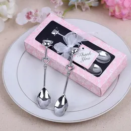 لوازم الحفلات الأخرى 10 مجموعة = 20pcs spoon14x6.5cm هدايا حفلات زفاف تشرب شاي القهوة ملعقة الحب الزفاف حفل زفاف الحفل الضيوف الضيوف 231202