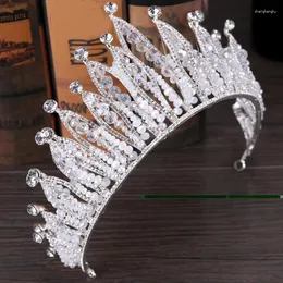 Hair Clips 2023 Wedding Rhinestone Bride Crown Headdress Wear Crystal Crowndiadem Accessories Handmade Jewelry