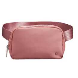 designer lulu belt bag fanny pack nylon adjustable strap belt bags fleece waist bags yoga ladies sports crossbody zipper Waterproof women card holder men wallets