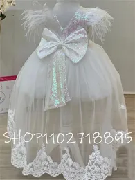Girl Dresses Gardenwed Sequin Child Birthday Party Dress Sparkly Wedding Flower Cute Baby First Gown