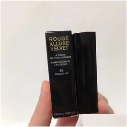 Läppstift toppkvalitet metall tube varumärke rouge lockelse veet 12 färg droppe leverans hälso skönhet makeup läppar dhsh7