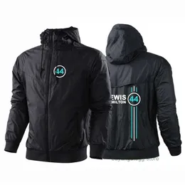 Mens Hoodies 2023/2024 New F1 Formula One Racing Team Sweatshirts Driver Lewis Hamilton Digital 44 Printed Punk Cycling Thin Zipper Jackets Harajuku Style Wind Jk75