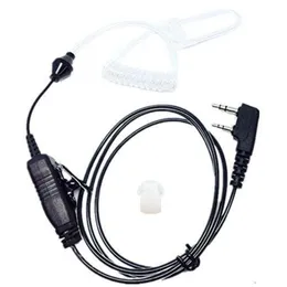 5st Earpiece Headset Mic och PTT COMPATIBLE för Baofeng 2 Way Radio+Open Ear Insert Earbud Earmögel ersättare Ear Piece rosa medium vänster höger
