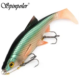 Baits Lures Spinpoler Fishing Lure Set 156cm20cm Soft Bait Shad with Stinger Rig Hook for Big Game Saltwater Boat Sea Pike Zander Bass 231202