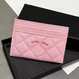 2024 Kvinna Kort plånböcker Korthållare Designer Wallet Luxury Holder Diamond Purse Lady Clutch Bags Sheep Hud Leather 5A