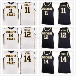 Дизайнерские баскетбольные майки на заказ Ita State Shockers College # 11 Джерси Landry Shamet # 12 Austin Reaves # 14 Jacob Herrs Mens Ed Any N