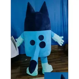 Roupas dos desenhos animados O Bingo Dog Mascot Costume Adt Character Outfit Atraente Terno Plano Aniversário Gift266S Melhor Qualidade Drop Delivery B Otbwa