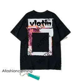 2023 New Fashion Luxurys Offes Clothing Mens Tee Shirt and Women Loose Tees Tops Man Casual Street Offs White Shirt 816