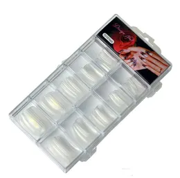 100 unids Natural transparente francés uñas postizas Acrílico UV Gel Manicura Artificial Fake Nail Art Tips Extensión de dedo caja de plástico 9060159