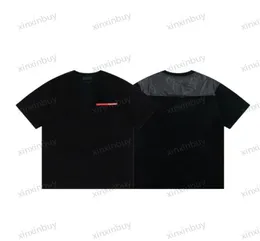 xinxinbuy Men designer Tee t shirt 23ss Milan Nylon Red label short sleeve cotton women white black XS3XL6334448