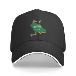 Ball Caps Son Of Saudi Arabia Map Flag Golf Hat Outfit Vintage Casquette Unisex Outdoor Activities Gift