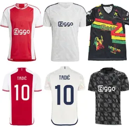 23 24 AKPOM Soccer Jerseys Brobbey Berghuis Tadic Black Marley Kit Klaassen Bergwijn Brobbey Cruyff 2023 2024 Home Away Football Shirt