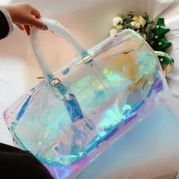 Bag Fashion Men Women Travel Duffle Duffle Duffer Borse Borse Bags Designer di grande capacità Sport Duffel Borse Pvc 50 cm Handbag257C