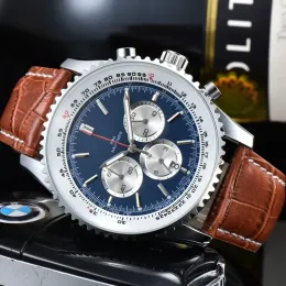 Breitl Sapphire Na ręce na rękę męską obserwuje sześć igieł wszystkie targi robocze kwarc ruchu 1884 Chronometer data man lady nadgarstka luksusowa marka chronograph