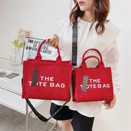 The Tote Bag Designer Women Canvas Handbag Practical Large Capacity Plain Cross Body Shoulder Messager Bags2855