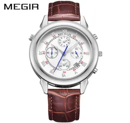 new arrivals timelimited s megir mens watch luminous waterproof trendy sports student watch timing large dial mens watch 4049504