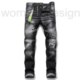 Erkekler Kot Designer Luxury Mens Jeans Pants Keten Hip Hop Erkekler Sıkıntılı Yırtık Biker İnce Fit Motosiklet Denim JJMF