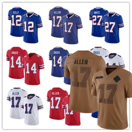 맞춤 축구 유니폼 86 Dalton Kincaid Jersey 17 Josh Allen 14 Stefon Diggs 21 Poyer 40 Von Miller 58 Matt Milano 3 Damar Hamlin 88 Dawson Knox 2023 New