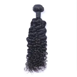 Tramas de cabelo brasileiro virgem humano jerry encaracolado não processado remy tece duplo 100g / pacote 1 pacote / lote pode ser tingido gota branqueada entregar dhfcz