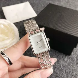 Relojes de lujo para mujer, reloj de pulsera de trabajo con subdial cuadrado de acero inoxidable de 21 mm, marca superior, relogio feminino, tanque impermeable, debe diseñar reloj para mujer 222