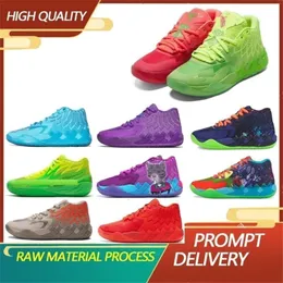 High TOP quality lamelo ball shoes mb 1 Rick and Mortys of basketball shoes Queen City Be You of Melo basketball shoes melos mb 2 low