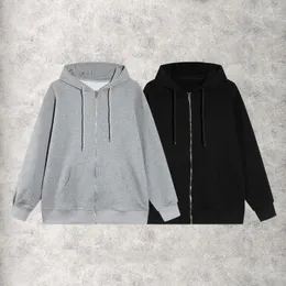 Erkek Hoodies Elektrikli İşlemeli Kapüşonlu Hırka Kazak Kalınlaştırılmış Saf Pamuk Kumaş Erkekler İçin Kadınlar Gevşek Fit Yüksek kaliteli kaburga