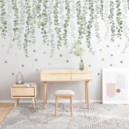 Adesivi Murali Indigos - Decalcomanie A Forma Di Rami Verde Lime - 60x10x10 Cm - Decorazione Parete Per Soggiorno, Cameretta