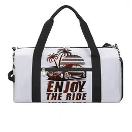 Outdoor Bags Life Is A Journey Enjoy Gym Bag The Ride Portable Sports Accessories Luggage Handbag Novelty Fitness For Men