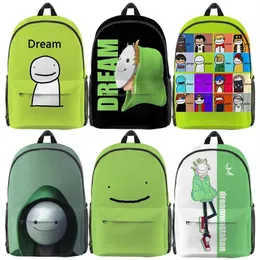 حقائب الظهر Kids Dream Merch 3D Print Backpacks طلاب SMP Schoolbags Boys Girls Cartoon Knapsack bagpack bagpack childrvings245d