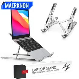 Tablet PC står Foldbar Laptop Stand Notebook Support Base Cooling Laptop Bracket Universal Computer Holder Accessories for MacBook iPad 231202