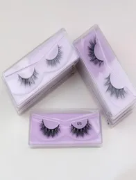 Factory vegan super fluffy soft small siberian fake eyelashes 3d mink lashes vendor eyelash with box8531803