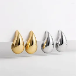 Stud Earrings Chic Exaggerate Big Waterdrop For Women Chunky Teardrop Gold Plated Statement Ear Jewelry E972