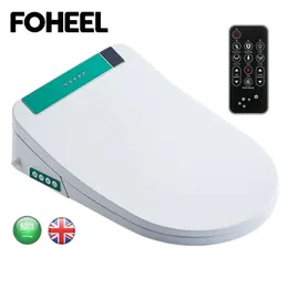 Toilettensitze FOHEEL Smart Green Seat Elektronisches Bidet Warm Trocken Beheizt Intelligenter Deckel 231202