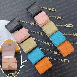 Designer Airpods Case Earphone Package For Airpods Pro 1 2nd Generation 3rd Case Headset Packet Hook Clasp Keychain Leather Earphone Shell Chain Strip Bag Charm