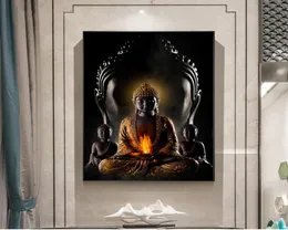 Zen Lord Buddha Oil Painting on Canvas Buddhism Posters Prints Religious Wall Art Pictures for Living Room Home Decoration Cuadros3728264