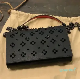 エンボス加工されたエンベロープショルダーバッグストリートトレンドヘッド本革の財布バッグ