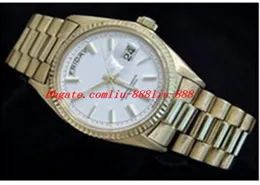 Luxury Wristwatch New Sell Mens Automatic Mechanical Watch 18kt Yellow Gold Watch WWhite Dial 1803 Men039s Sport4465592