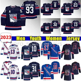 Jacob Trouba K'Andre Miller Jersey NY Rangers 2023-24 Third Jerseys Igor Shesterkin Ryan Lindgren Chris Kreider Mika Zibanejad Adam Fox Artemi Panarin Trocheck