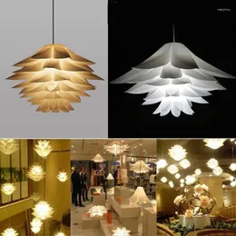 Pendant Lamps White Lamp Shade Puzzle Lights Ceiling Chandelier Diy Lampshade Room Decoration Modern Flower Light