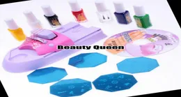 Nail Art DIY Printing Machine Polish Stamp Kit Color Design Stamping Printer Set Stencil Image plate5479059