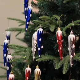 Christmas Decorations 6pcs/lot Colorful Tree Ornaments Ice Cone Xmas Ball Pendant For Home Year 2024 Navidad Noel