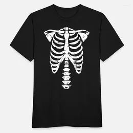 Men's T Shirts Halloween Bones Costume T-Shirts Skeleton Print Men Women Cotton Shirt Fashion Streetwear Harajuku Unisex Tees Tops Clothing