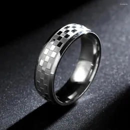 Wedding Rings 6mm Titanium Band Brushed Stainless Steel Solid Ring For Men And Women Personalized Customize Engraved