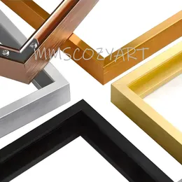 Frames Aluminum Alloy Floating Canvas Frame Narrow Edge Metal Painting Frame Simple Wall Art can be Custom Large Size 231202