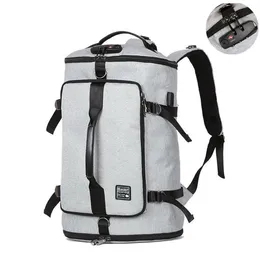 Backpack Bucket Men 40L Large Capacity 15 6 Laptop Bag Travel Bags For Mlae Teenagers Computer School Pack Rucksack300u