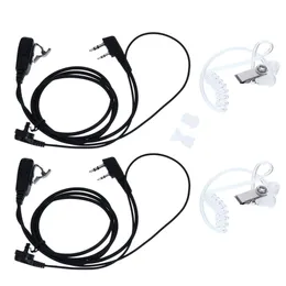 Covert Pin 2 pcs 2 Acoustic Tube Walkie Talkie Headset for Walkie Talkies