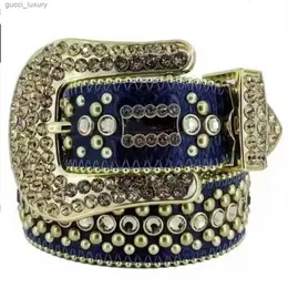 Luxury Designer Belt Simon Belts for Men Women Shiny diamond belt Black on Black Blue white multicolour with bling rhinestones as gift 20XX