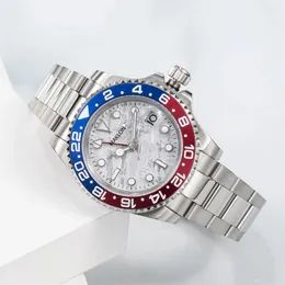 Moda Seramik Erkek Saatleri Lüks Otomatik Mekanik 40mm Paslanmaz Çelik Katlanmış Tokalı Seramik Kola Çerçeve Takvimi Montre De Luxe Watch 4 Pointer